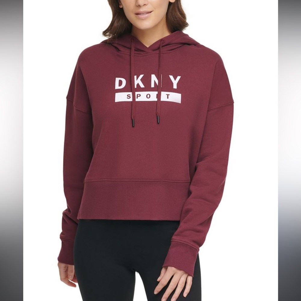 DKYN Sport maroon/burgundy cropped hoodie